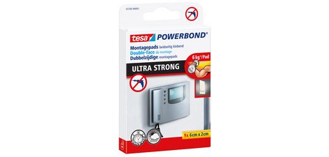 Pastilles adhésives Powerbond double face, 20 x 60 mm