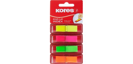 Marque-pages en film POP-UP, 45 x 12 mm, assorti