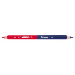 Crayon de couleur TWIN Jumbo, bleu/rouge, triangulaire