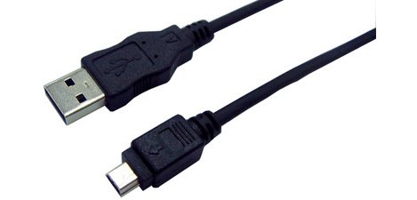 Câble USB 2.0, USB-A - mini USB mâle 5 broches, 1,8