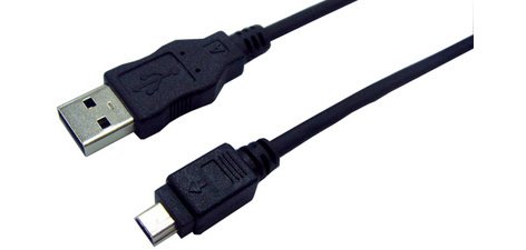 Câble USB 2.0, USB-A - mini USB mâle 5 broches, 1,8