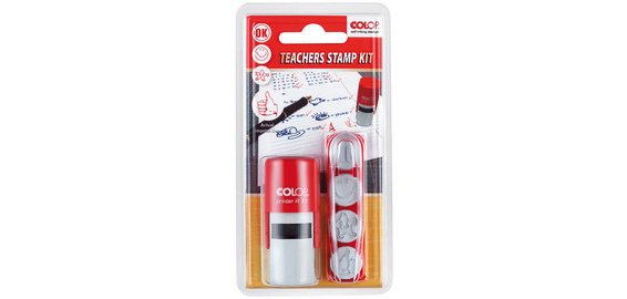 Tampon pour enseignant 'Teachers Stamp Kit', 4 motifs