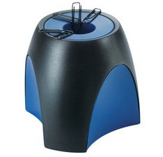 Distributeur de trombones DELTA, polystyrène, noir/bleu