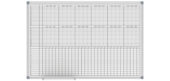 Tableau de planing mensuel/annuel,(L)900x(P)600mm