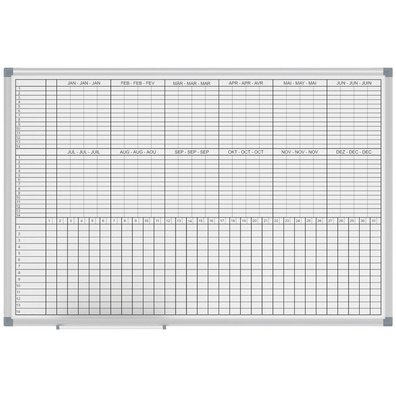 Tableau de planing mensuel/annuel,(L)900x(P)600mm