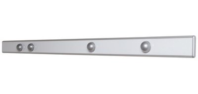 Barre murale magnétique 'design' longueur: 1 m, argent