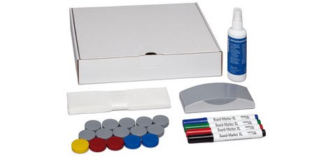 Wall whiteboard kit, cardboard, small