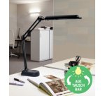 Lampe de bureau à LED atlantic, socle, noir