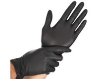 Gants en nitrile Hygostar ´Dark", noir