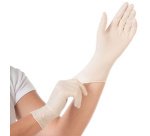 Gants en latex 'GRIP', S, blanc - Boîte de 100 gants