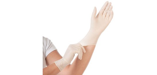 Latex gloves 'GRIP', XL, white