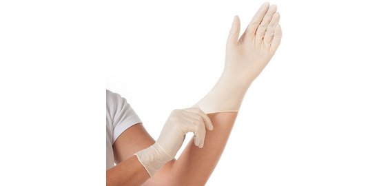 Gants en latex 'GRIP LIGHT', S, blanc