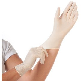 Latex Gloves 'Grip Light' Hygonorm White - Box of 100 gloves