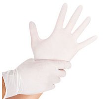 Handschoen in nitril 'SAFE LIGHT' HYGONORM wit