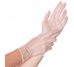 Gant en vinyle 'IDEAL', M, blanc - Boîte de 100 gants