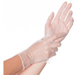 Vinyl glove 'IDEAL', L, white - Box of 100 gloves