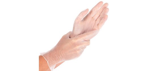 Handschuhe aus kunststoff ideal light hygonorm vinyl unsterilisiert, weiß - 100 Handschuhe pro Box