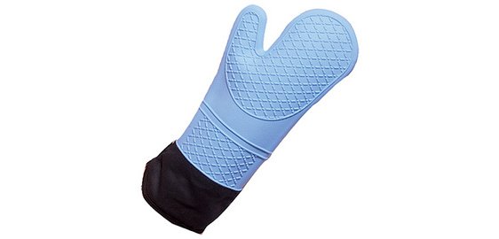 Gant en silicone 'HEATTEC', bleu clair