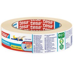 ecoLogo Ruban de masquage crêpé Universal, 50 mm x 50 m