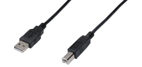 Câble de raccordement USB 2.0, USB-A - USB-B mâle