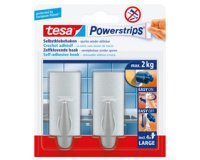 Gb_powerstrips crochet adhésif large, tendance, chromé