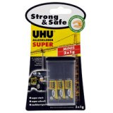colle instantanée SUPER Strong & SAFE MINIS, 3 tubes de