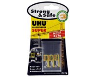 Secondelijm SUPER Strong & SAFE MINIS - 3 tubes van 1 g