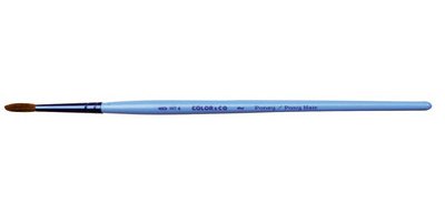 Round pony brush, No.8, wooden handle