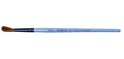 Round pony brush, N.14, wooden handle