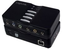 Sound Box USB 7.1, 8 canaux, noir