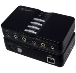 Sound Box USB 7.1, 8 canaux, noir