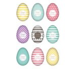 Stickers de Pâques DECOR 'Oeufs de Pâques', brillant
