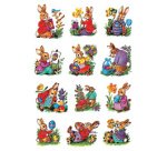 Stickers de Pâques DECOR 'Lapins nostalgiques'