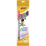 En_bic stylo a bille cristal fun, sachet de 4
