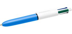Bic 4 Colours Mini ballpoint pen, 4 colours, medium, 4 classic ink colours, blue body