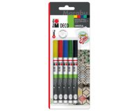 Marqueur acrylique 'Deco Painter mat', blister de 5