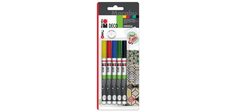 Marqueur acrylique 'Deco Painter mat', blister de 5