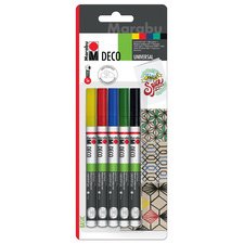 Marqueur acrylique 'Deco Painter mat', blister de 5