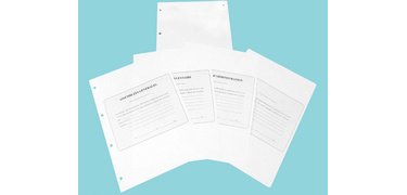 Binder Refill, 297 x 210 mm, extra white paper