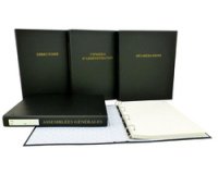 Classeur 'Assemblée générale', 4 anneaux, en PVC noir