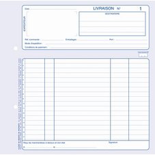 Manifold 'Leveringen', 140 x 210 mm, tweevoudig, Franstalig