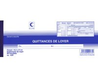 Carnet à souche 'Quittances de loyer', 105 x 243 mm
