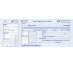 Carnet à souche 'Quittances de loyer', 105 x 243 mm