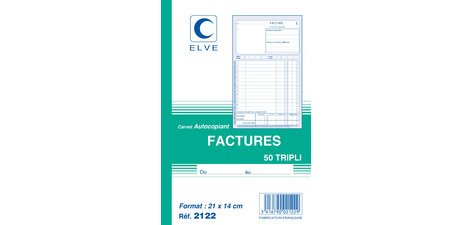 Manifold elve autocopiant a4 210x297mm foliotage 50 triplis factures