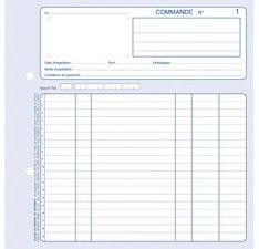 Orderboek 'Commandes', 210 x 140 mm, A5, zelfkopiërend, Franstalig