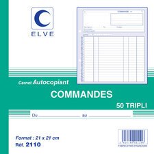 Manifold Elve Autocopiant 21 x 21 cm - 50 pages - 3 exemplaires