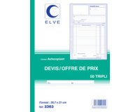 Manifold 'Devis - Offre de prix', 297 x 210 mm, dupli