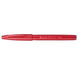 PentelArts Stylo feutre Brush Sign Pen, rouge