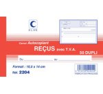 Manifold 'Reçus avec TVA', 105 x 180 mm, dupli