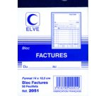 Bloc 'factures', 140 x 105 mm, 50 feuillets